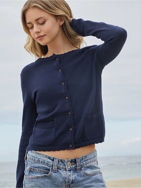 Brandy Melville - John Galt Navy Pocket Cardigan NWT